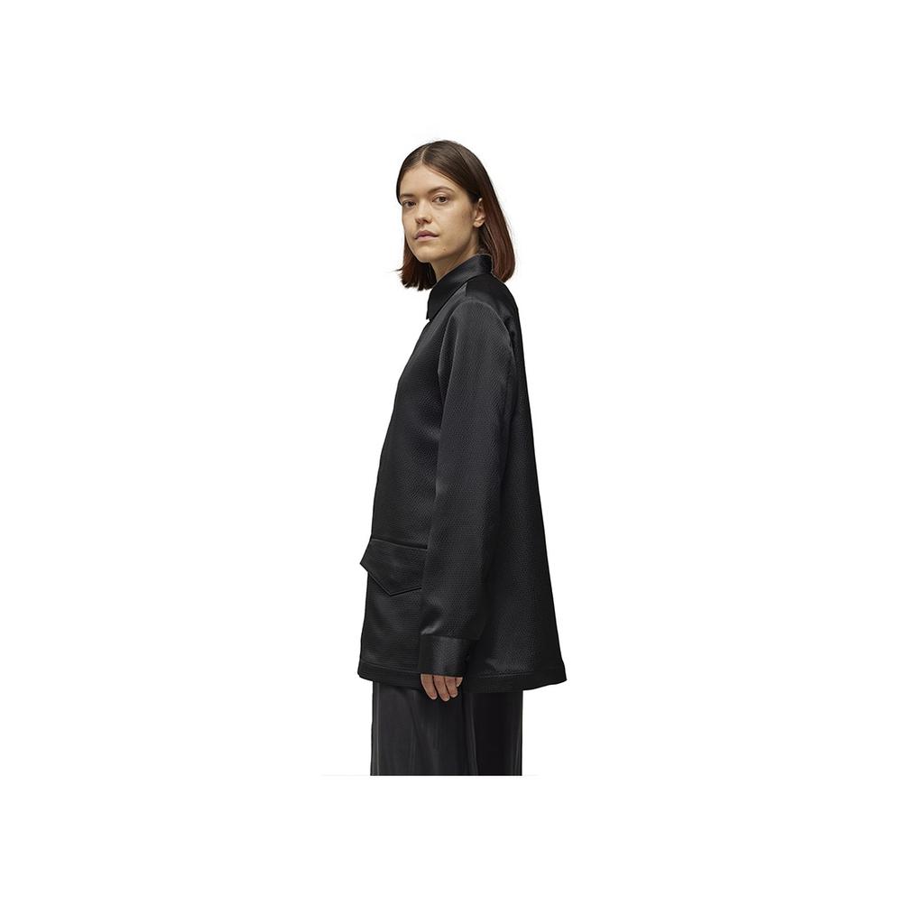 Y-3 Tch Seer Shirt Minimalist Lightweight Loose Shirt Long Sleeve Shirt Women Shirts Black IN4397