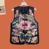 Women's New Chinese Style Embroidered Disc Button Vest