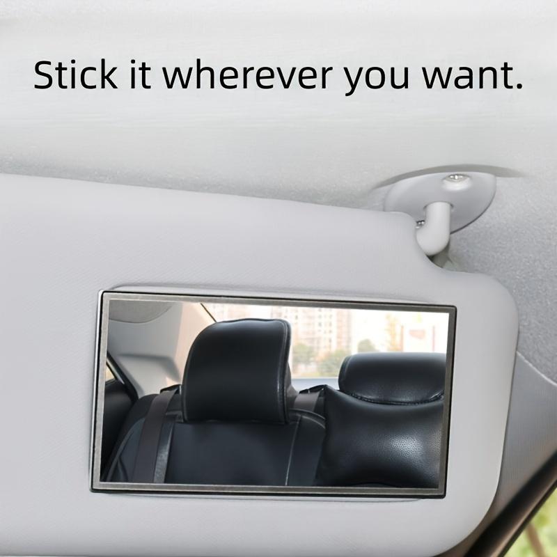 Автомобильный солнцезащитный козырек HD декоративное зеркало на липучке автомобильное небьющееся косметическое зеркало из нержавеющей стали