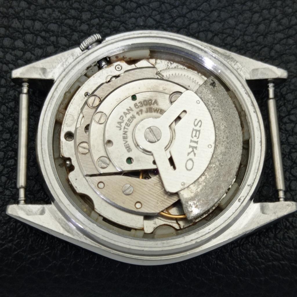 АВТОМАТИЧЕСКИЕ 6309A ВИНТАЖНЫЕ SEIKO 5 ЯПОНИЯ МУЖСКИЕ ЧАСЫ С ЧЕРНЫМ ЦИФЕРБЛАТОМ a701470-5