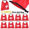 2-10 шт. 1,2 л Аптечка первой помощи Эластичный органайзер для принадлежностей первой помощи Портативные подсумки для аварийных принадлежностей для кемпинга, рыбалки