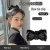 "Сбежавшая принцесса Черный большой бант заколка для волос - Большой стиль 'акула'"