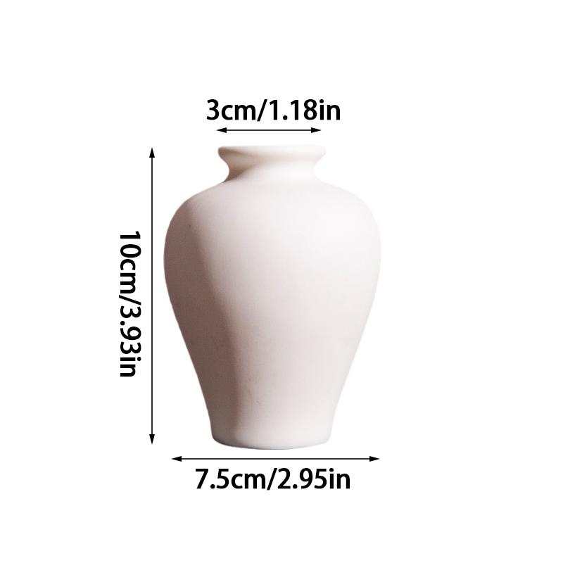 1 шт. современная белая ароматерапия керамическая маленькая ваза ваза для цветочной композиции ваза для цветов
