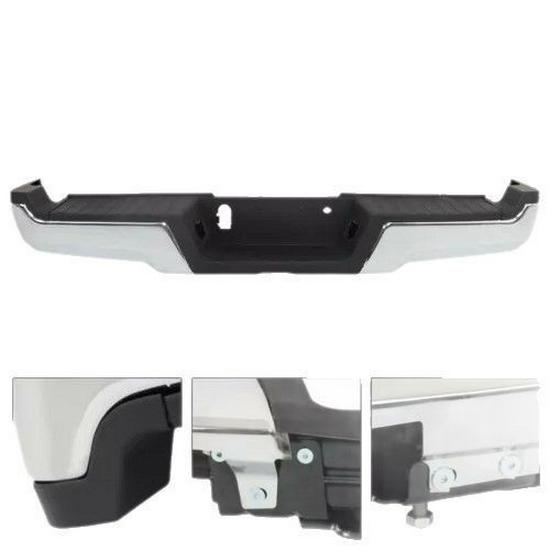 Ford F250 Rear Bumper (2017-2022) No Sensor Holes