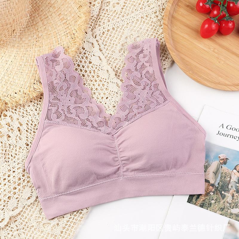 Кружевное нижнее белье больших размеров, бесшовный бюстгальтер с открытой спиной для верхней одежды, облегающее нижнее белье без стального кольца для женщин
