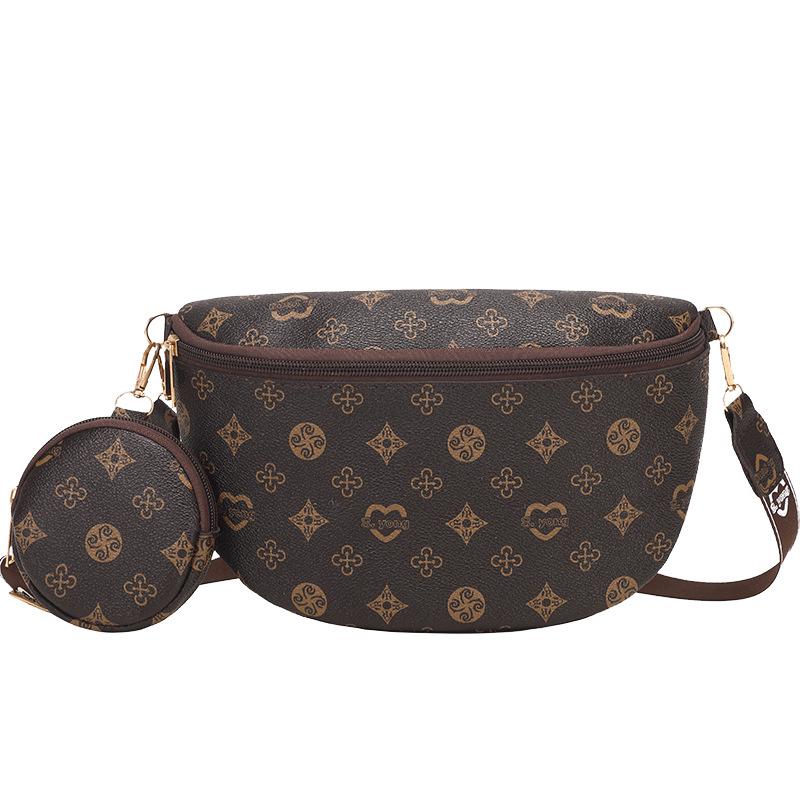 Двухсекционная поясная сумка, сумка через плечо, сумка кросс-боди, новый стиль, женская сумка через плечо