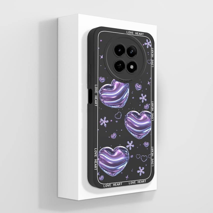 Чехол для Oppo Realme 12 13 14 P1 P2 Pro 14T 12X Сумки для телефона Милые узоры с медвежьими лапками Жидкий силикон Улучшенный пыленепроницаемый защитный чехол для корпуса Oppo