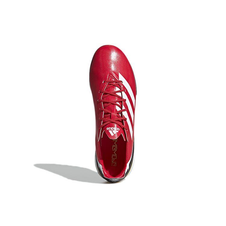 adidas Игровой режим Удобный Легкий TF (Резиновые шипы) Прочные футбольные бутсы Мужские футбольные бутсы Красно-белые GY7546