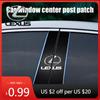 SKIA7 Interior Stickers Car Middle Column Scratch Protection Decorative Paster Stickers For Lexus IS RX NX ES LS GS UX LX LC RC GC GX