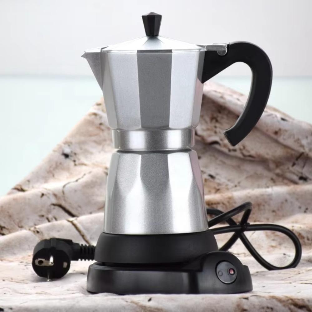 Detachable Electric Espresso Mocha Pot 6 Cup Espresso Machine Portable Coffee Pot  Stove