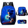 Школьный рюкзак Sonic для детей с дышащей водонепроницаемой тканью Оксфорд и мультяшным принтом для школы
