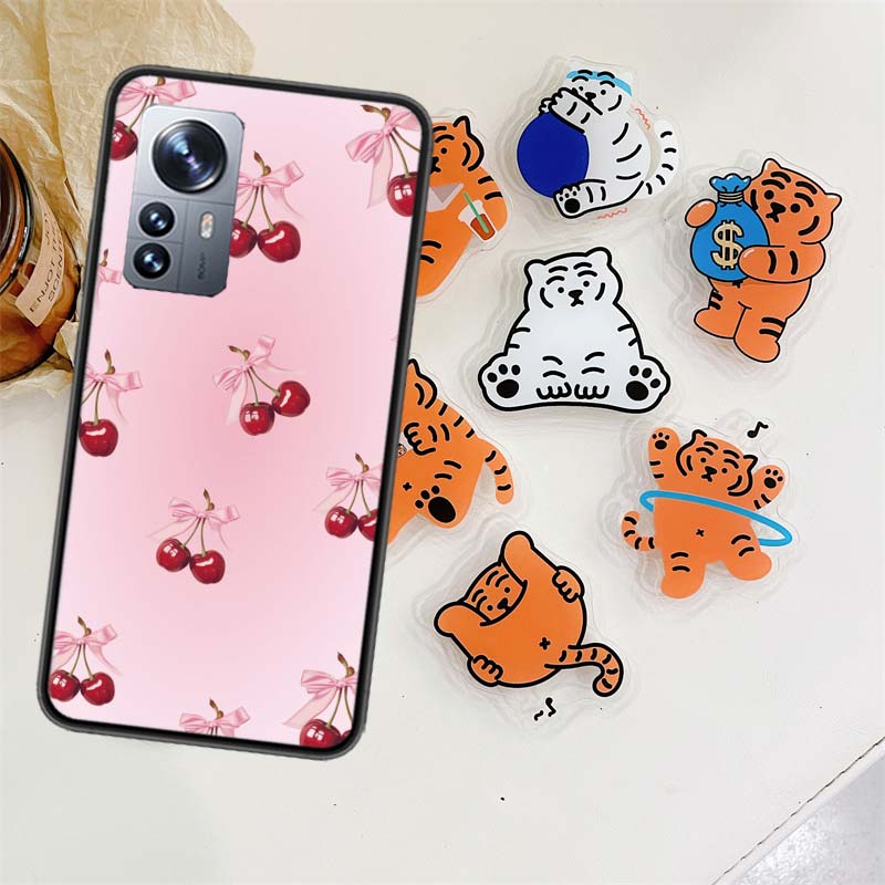 Чехол для телефона с вишневым бантом для Xiaomi Poco X7 X6 M8 M7 M6 M4 M3 X4 Pro F7 Ultra M5S Mi 14 14T 15 15T 12T 10T Pro 12S 12 11 Lite