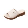 Summer New Women's Shoes Platform Open-toed Slippers Korean Version Soft-soled Outdoor Cool Slippers Beach Mother Shoes Wedge Heel