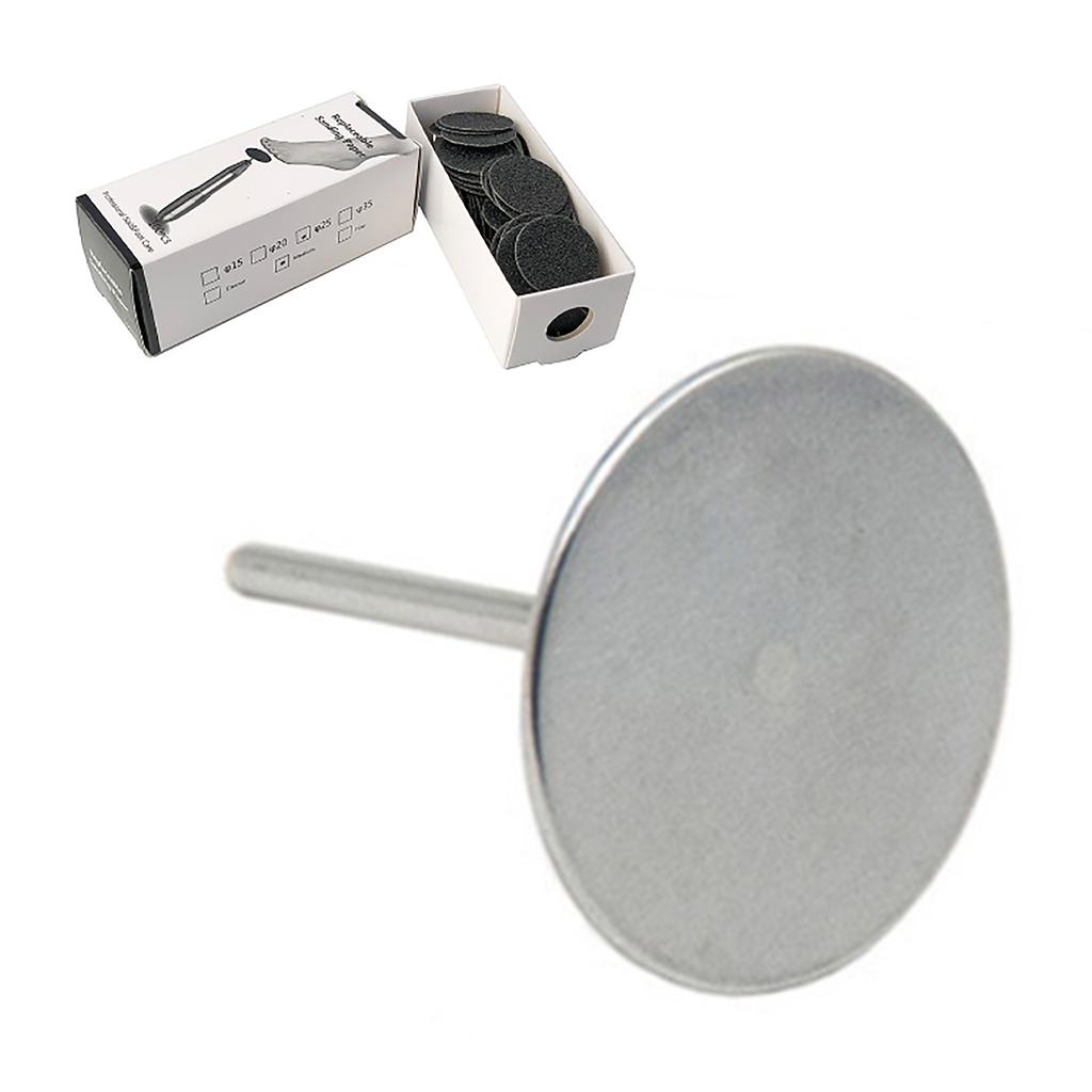 25 мм Электрическая насадка для триммера для ногтей со 100 шт. подушечек для пилок для ногтей для маникюра, полировки, удаления омертвевшей кожи