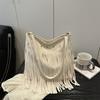 Tassel Bag Fashionable Large Capacity Shoulder Bag Popular New Niche Messenger Bag Women