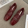 Women's Pumps Vintage Mary Jane Shoes Soft Lightweight Womens Ballet Shoes Mid Heeled Shallow Mouth Shoes for Women Summer New