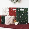 3Pcs New S/M/L Xmas Gift Box Flip Cover Paper Wrapping Paper Bag Candy Pack Bag Christmas