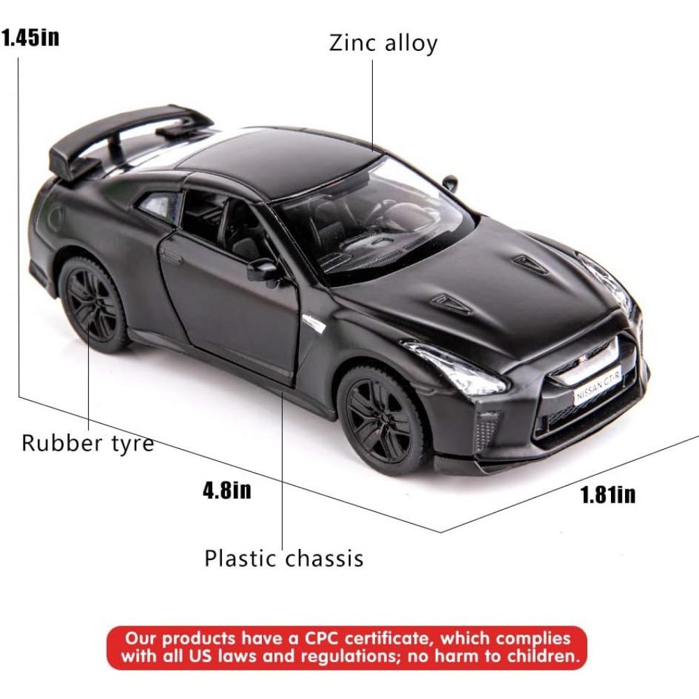 1/36 масштаб GTR R35, модель суперкара, игрушка из цинкового сплава, литые под давлением транспортные средства, детские игрушки для мальчиков и девочек 4, 5, 6 лет, подарок