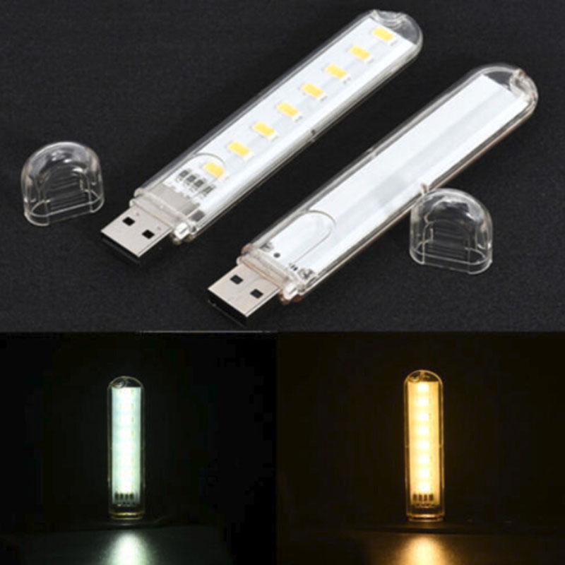 Mini USB LED Lamp 8 Leds Lighting Computer Night Light for Reading