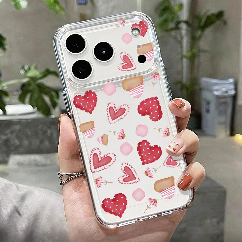 Чехол с принтом 'Королева Любви' Pin для iPhone 17 Pro Max Чехол iPhone 16 Pro Max 15 14 13 11 17E Ударопрочный Прозрачный Мягкий ТПУ Силиконовый Чехол