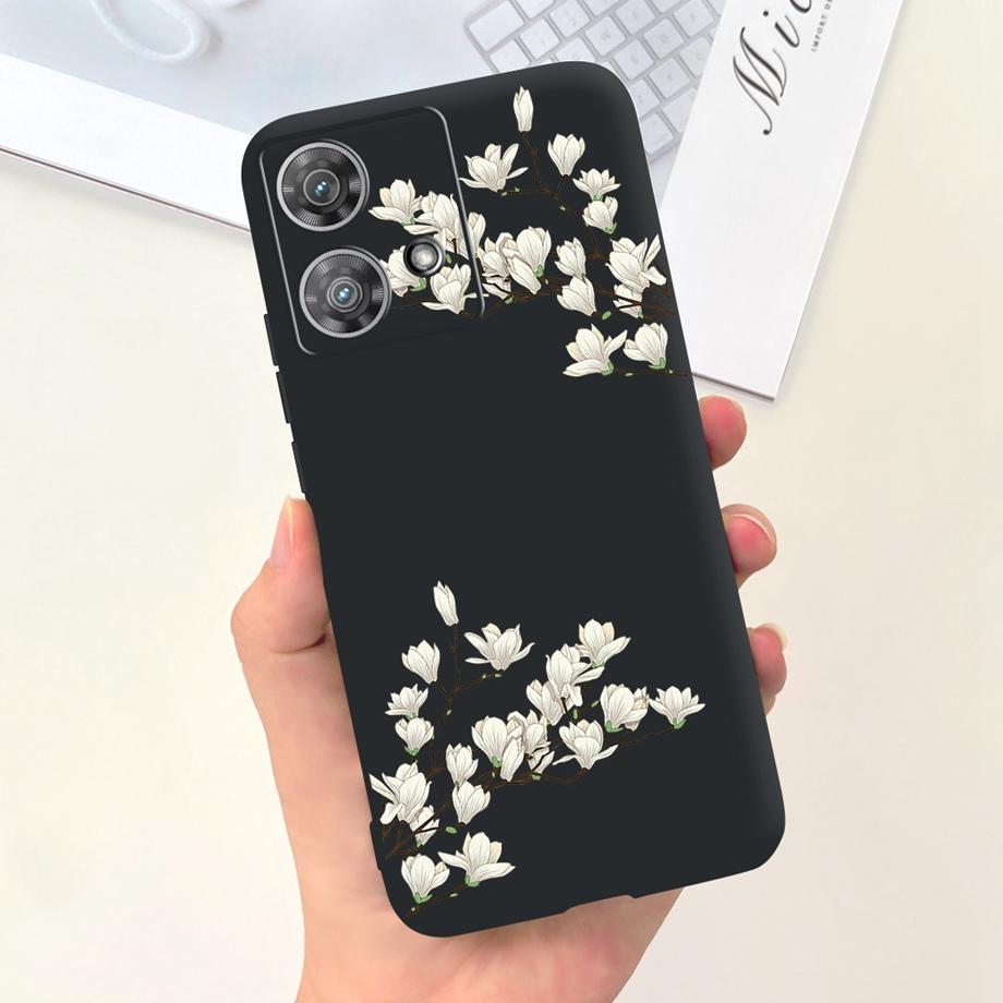 Чехол для Motorola Moto Edge 40 Neo 5G, мягкий жидкий силикон, противоударный чехол для Funda Motorola Edge 40 Edge40 Neo, желе, девичий
