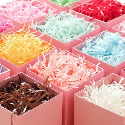 100 г Цветная нарезанная бумага Наполнитель для подарочной коробки Гофрированная нарезанная бумага Упаковка Подарочный пакет Свадьба День рождения Вечеринка Сувениры Украшение