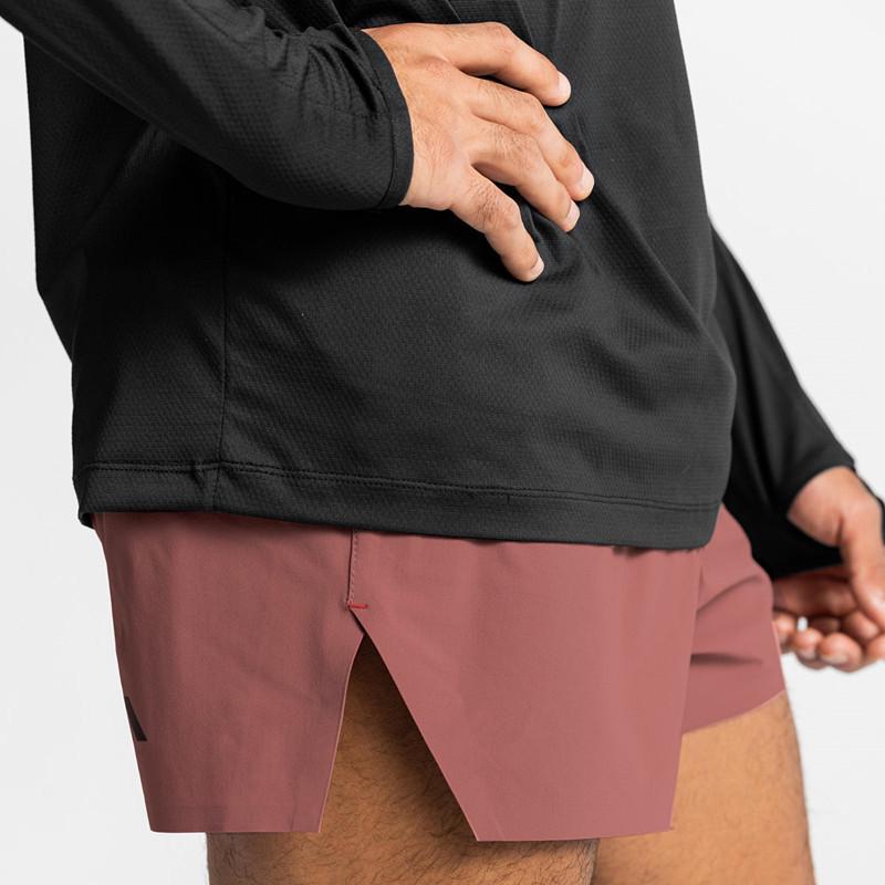 Мужские быстросохнущие эластичные повседневные шорты для бега 2023 года — длина три четверти, простой и свободный крой