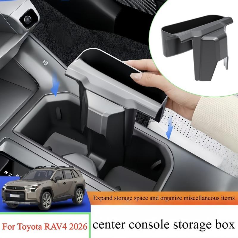 Подвесной ящик для хранения на центральной консоли, подходит для Toyota RAV4 2026, Аксессуары-органайзеры для салона автомобиля