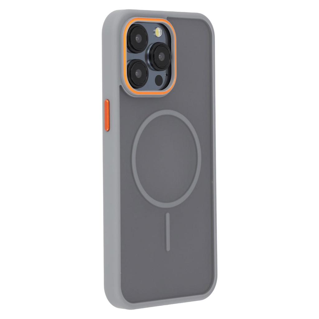 For iPhone 15 Pro Max Magnetic Case Skin Touch TPU+PC Phone Back Cover