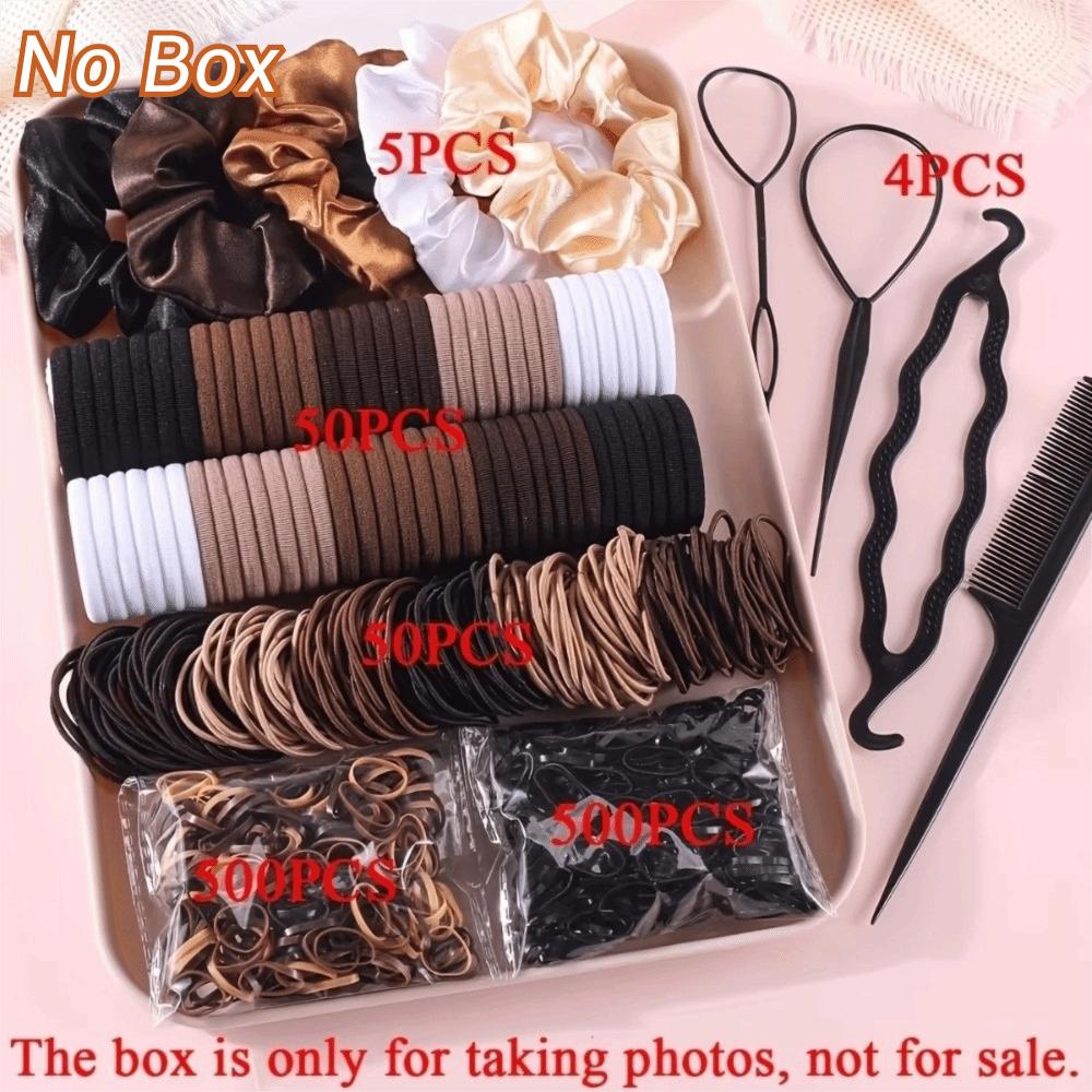 Seamless Hair Accessories Set High Elastic Scrunchies New Ponytail Holders Girls Hair Styling