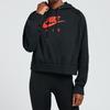 Nike Спортивная одежда Air Fleece Logo Print Short Casual Hoodie Women Hoodies Black CU6562-011