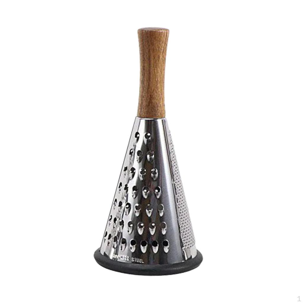 Cone Grater for Kitchen Use, Stainless Steel Tool Shredding Fruits and Vegetables