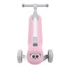 Детский самокат 3 колеса складной свет музыка регулируемая высота самокат для малышей розовый