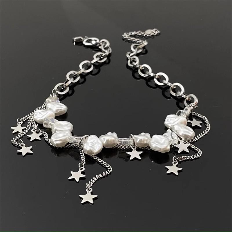 Love Heart Rivet Punk Choker Necklace - Y2K Subculture Clavicle Chain