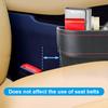 Car Organizer Seat Gap Slit Box With Charging Hole Leather Car Seat Gap Storage Box