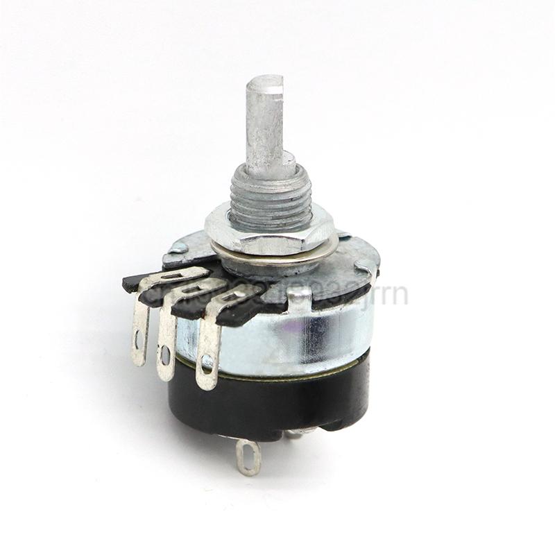 2 шт. WH134-2 Углеродный пленочный потенциометр с переключателем 4K7 10K 22K47K 100K 470K 1M 2W