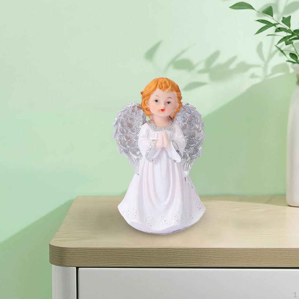 Фигурка ангела, статуя девушки, креативное украшение для рабочего стола, маленькая скульптура для книжной полки, вход в спальню