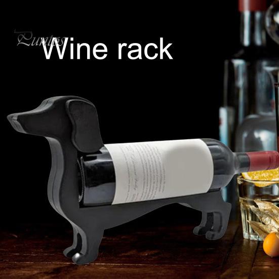 Держатель для бутылки вина такса, деревянная форма собаки, подставка для пивной бутылки, стойка-органайзер, домашний ресторан, бар, стол, настольная фигурка, украшение