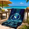 Napoli Football Club Emblem Beach Towel, Quick-drying, Easy to Care for, Suitable for Both Fitness and Beach Vacations,Sports Essential