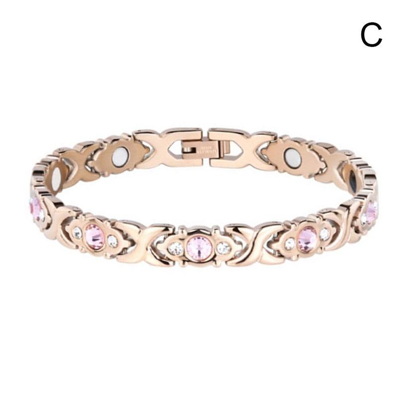 Adjustable Length Magnetic Bracelet for Women Fashion Magnet Energy Hologram Anklets For Arthritis Crystal Bracelet Jewelry Gift