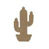 MDF Wood Cactus To Decorate - GOMILLE - 15 Cm - Brown Color - Unisex - Customizable