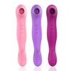 Зарядка Сосание Язык Лизание G-Spot Вибратор Двуглавый Женский Мастурбация Массаж Вибрирующее Копье Товары Для Взрослых