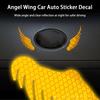 2 шт. автомобильная наклейка, декоративная светоотражающая водонепроницаемая креативная универсальная автомобильная наклейка с крыльями ангела, авто кузов
