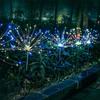 90/150 светодиодных солнечных фейерверков, рождественских уличных садовых светильников, 8 режимов, ландшафтных светильников для патио, двора, вечеринок, украшений