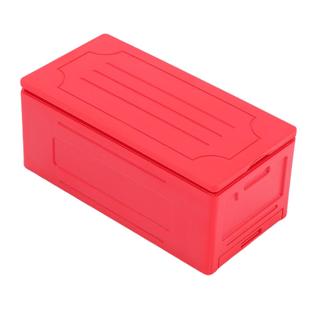 Model Car Decorative Box Simulated Toolbox Luggage Storage Case for RC Off Road and Engineering Vehicle Red