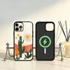 Desert Cactus Phone Case For iPhone17,16,15,14,13,12,11 Plus,Pro Max Magnetic For Magsafe Wireless Charging