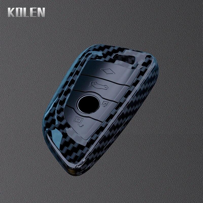 ABS Carbon Fiber Car Key Case Cover For BMW 1 2 3 4 5 6 7 Series X1 X3 X4 X5 X6 X7 F10 F20 F30 G20 G30 G01 F15 F16 G02 G05 F34