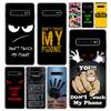 Не трогай мой чехол для телефона Samsung Galaxy S26 S25 Edge S24 S23 Ultra S22 Plus S21 FE S20 + Художественные Индивидуальные Fundas