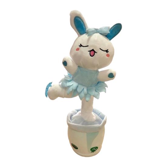 Электрическая танцующая игрушка Подсолнух повторяет то, что вы говорите, запись, поющая плюшевая игрушка в горшке, развивающая интерактивная плюшевая музыкальная игрушка для малышей