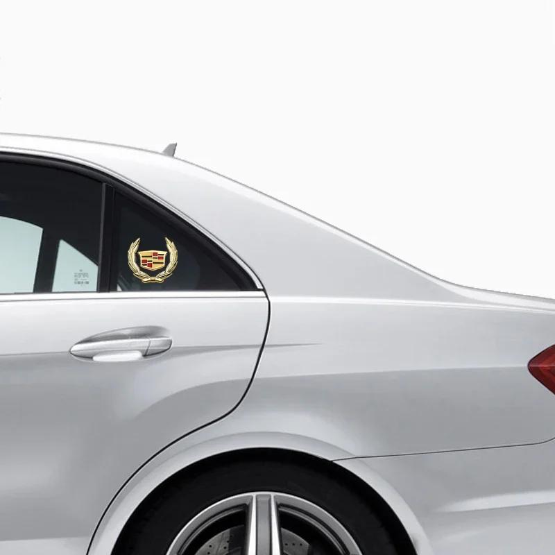 3D Metal for Cadillac Escalade CTS CT5 XT5 XTS XLR BLS SLS STS ATS XT4 CT4 2025 Car Body Rear Window Side Sticker Emblem Decals